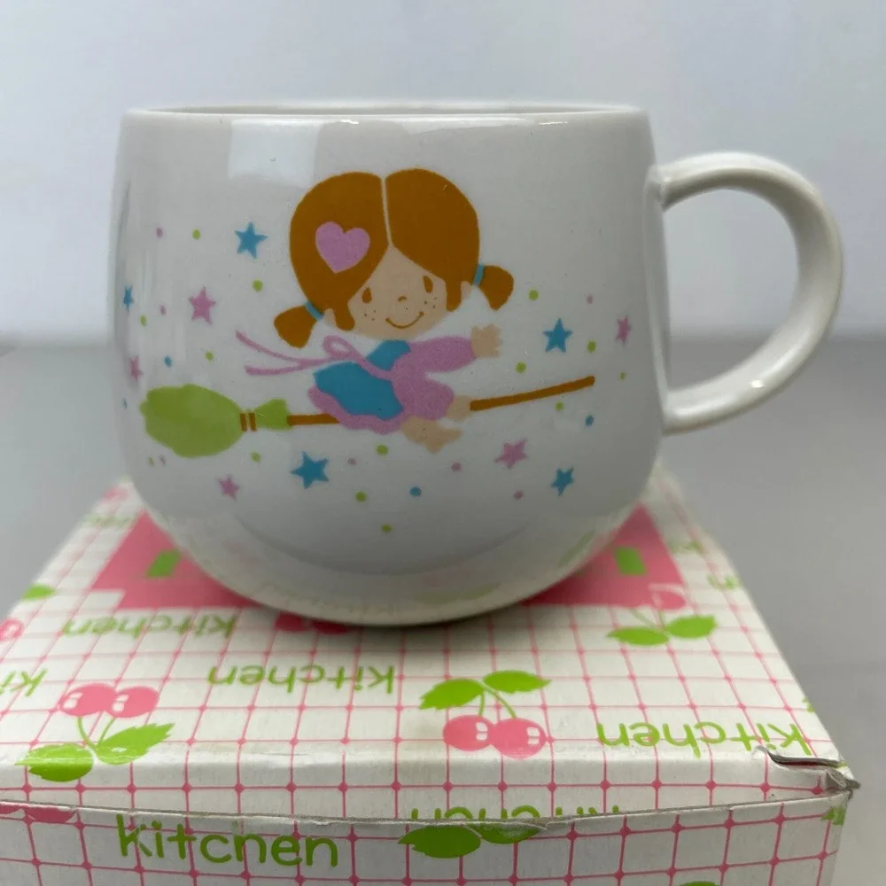 Vintage Sanrio Small People‎ Mug Dream Set Kitchen Tea Cup 1976 Japan Box New